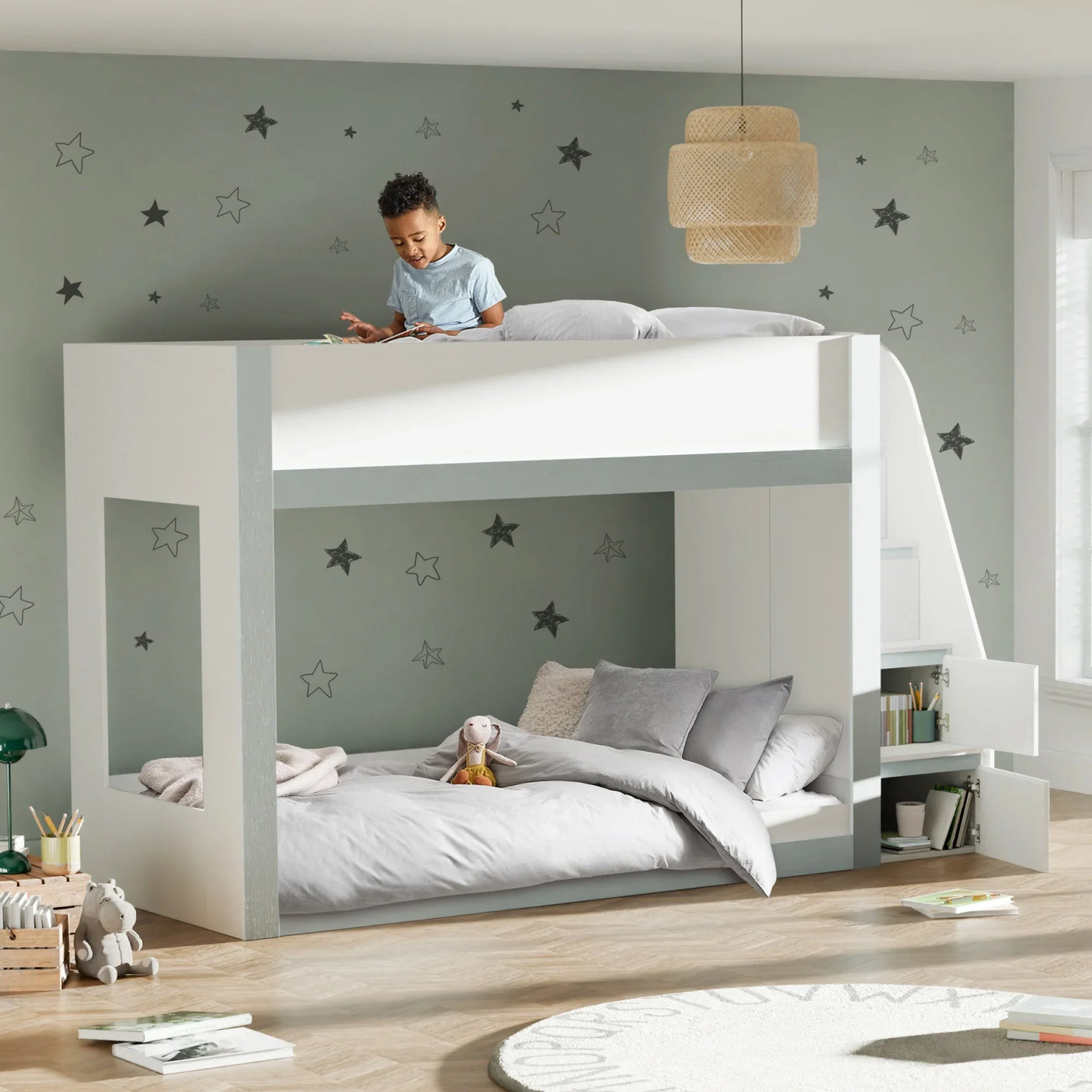Gaia Bunk Bed - White - GAI002