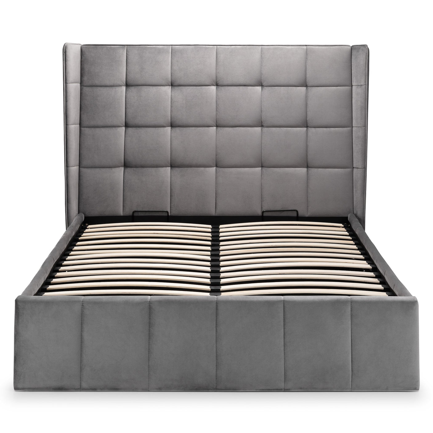 Gatsby Storage Ottoman Bed - Light Grey / Double - GAT051