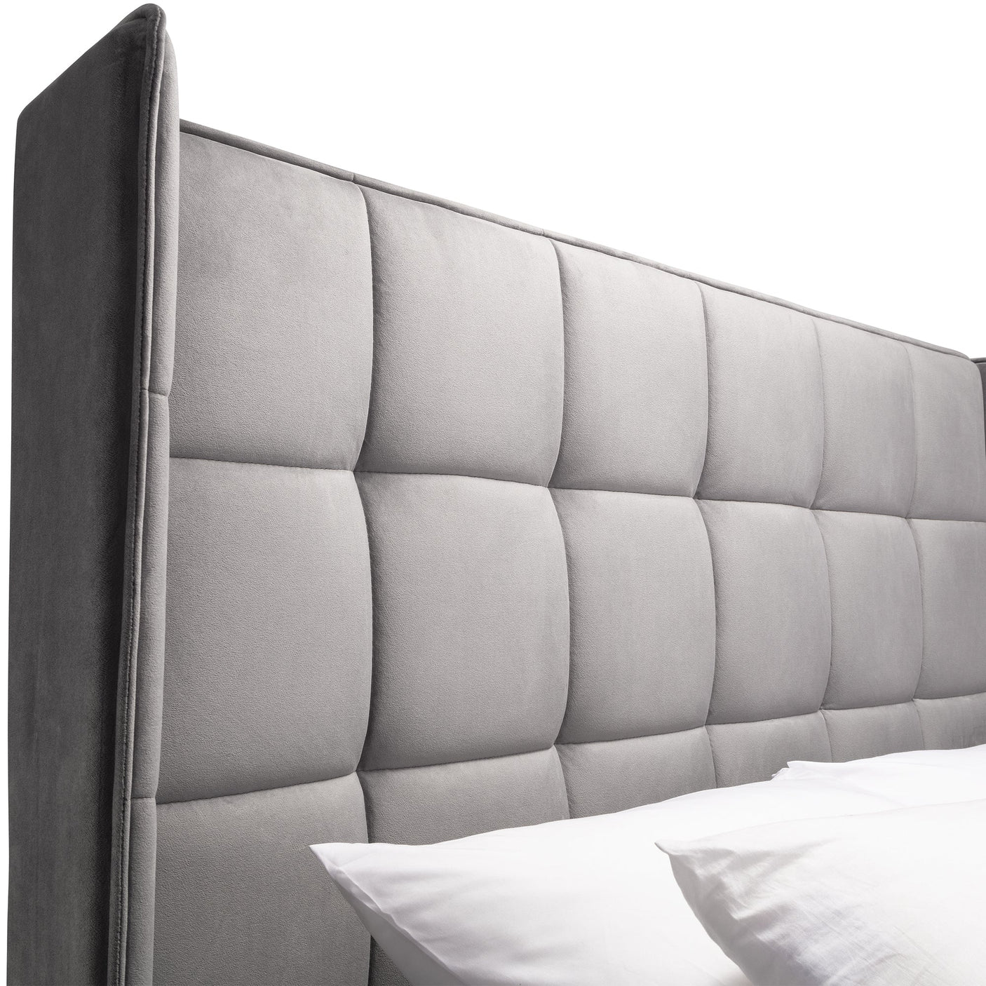 Gatsby Storage Ottoman Bed - Cream / Double - GAT351