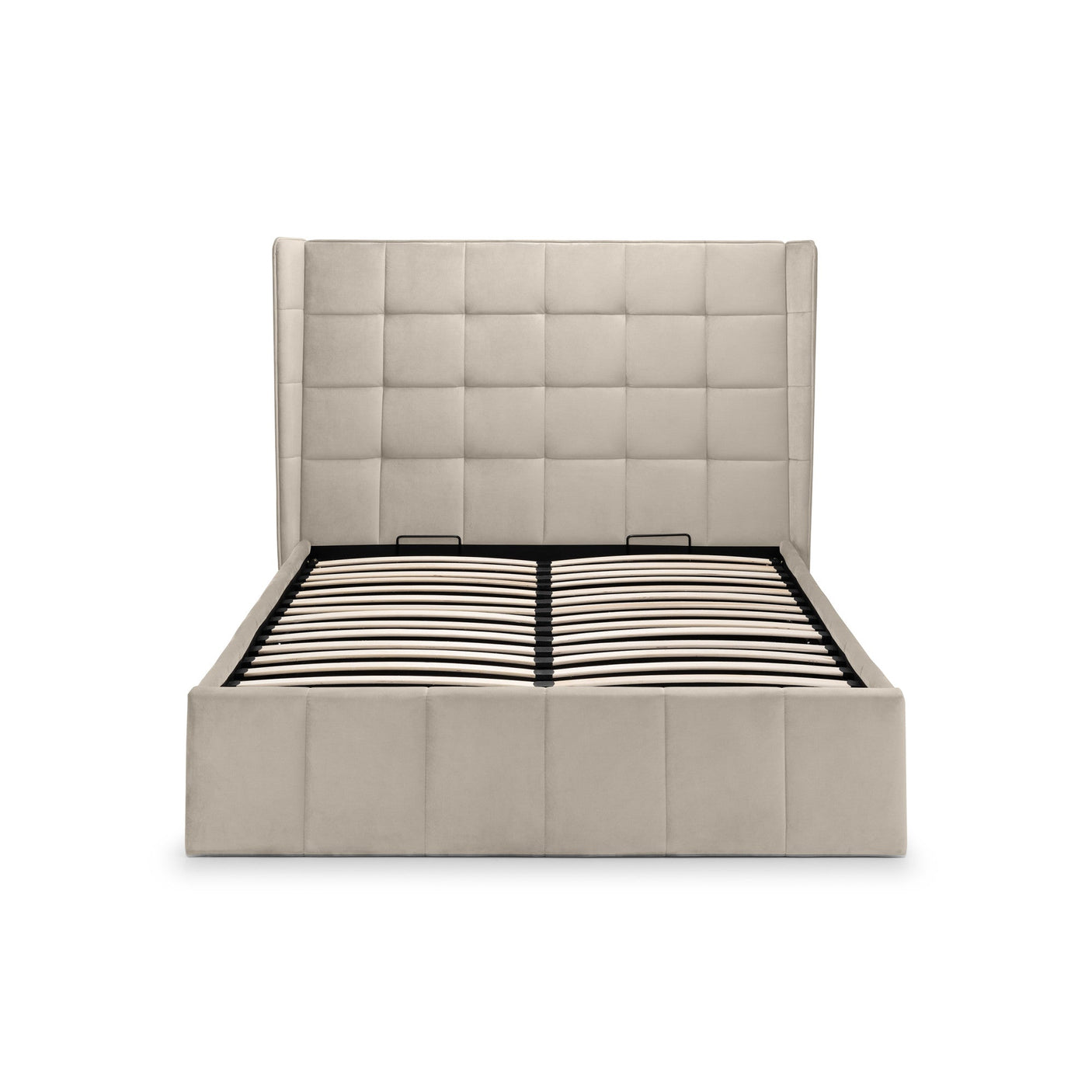 Gatsby Storage Ottoman Bed - Light Grey / Double - GAT051