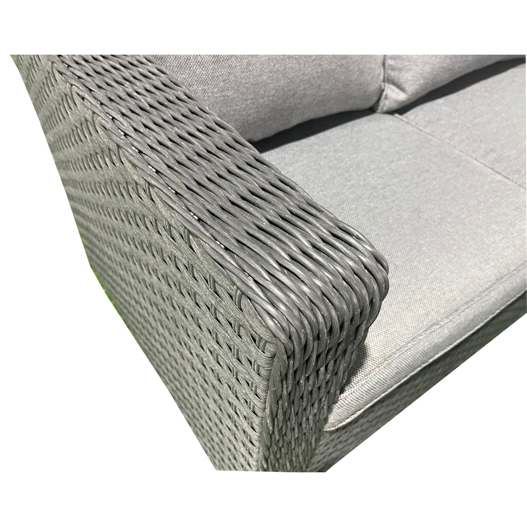 Worbridge Grey Rattan Corner Sofa & Ice Bucket Table