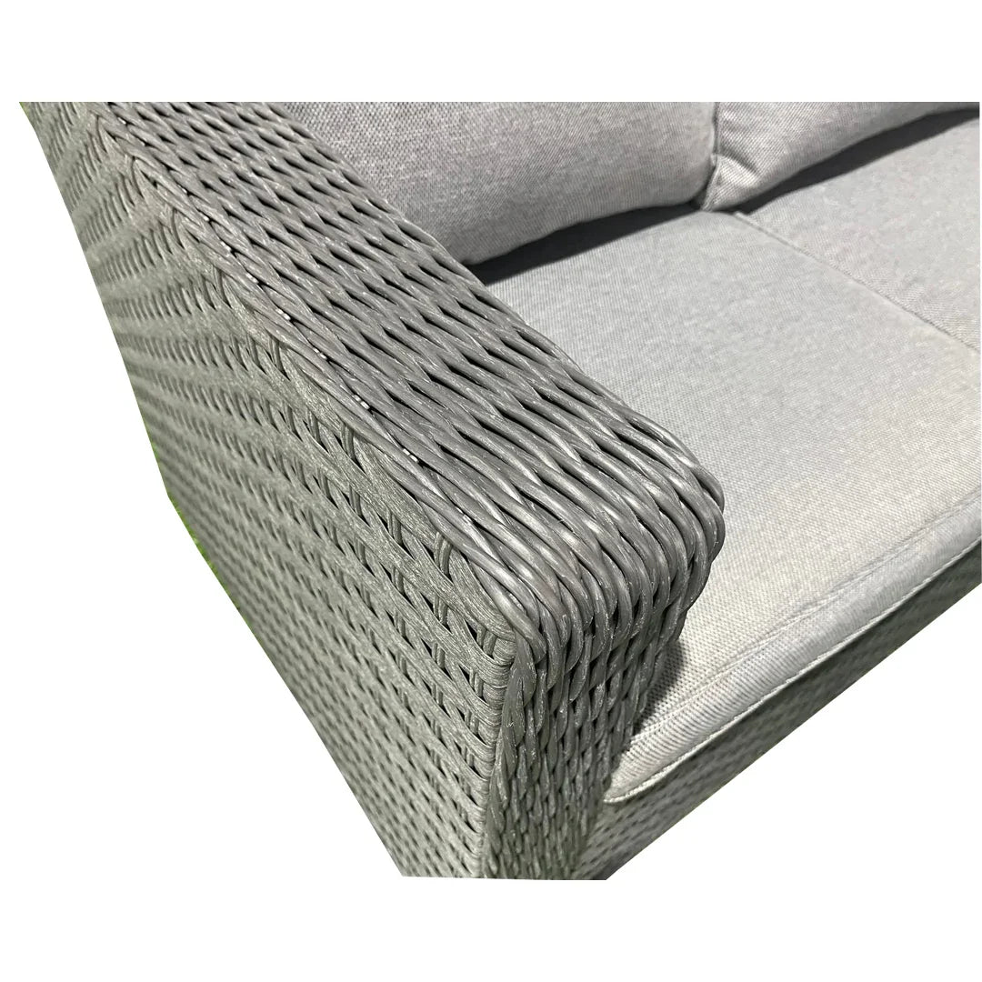 Worbridge Grey Rattan Corner Sofa & Ice Bucket Table