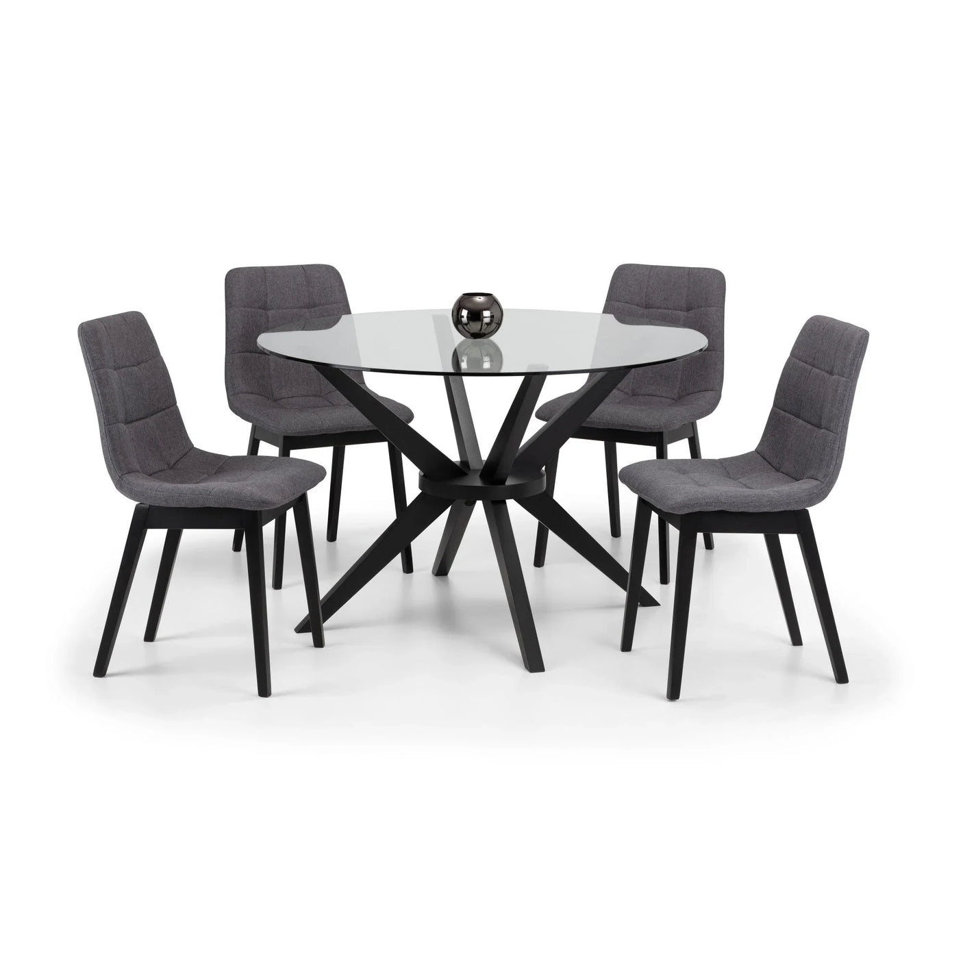 Hayden Panelled Dining Chairs (Set of 4) - Grey - HAY303