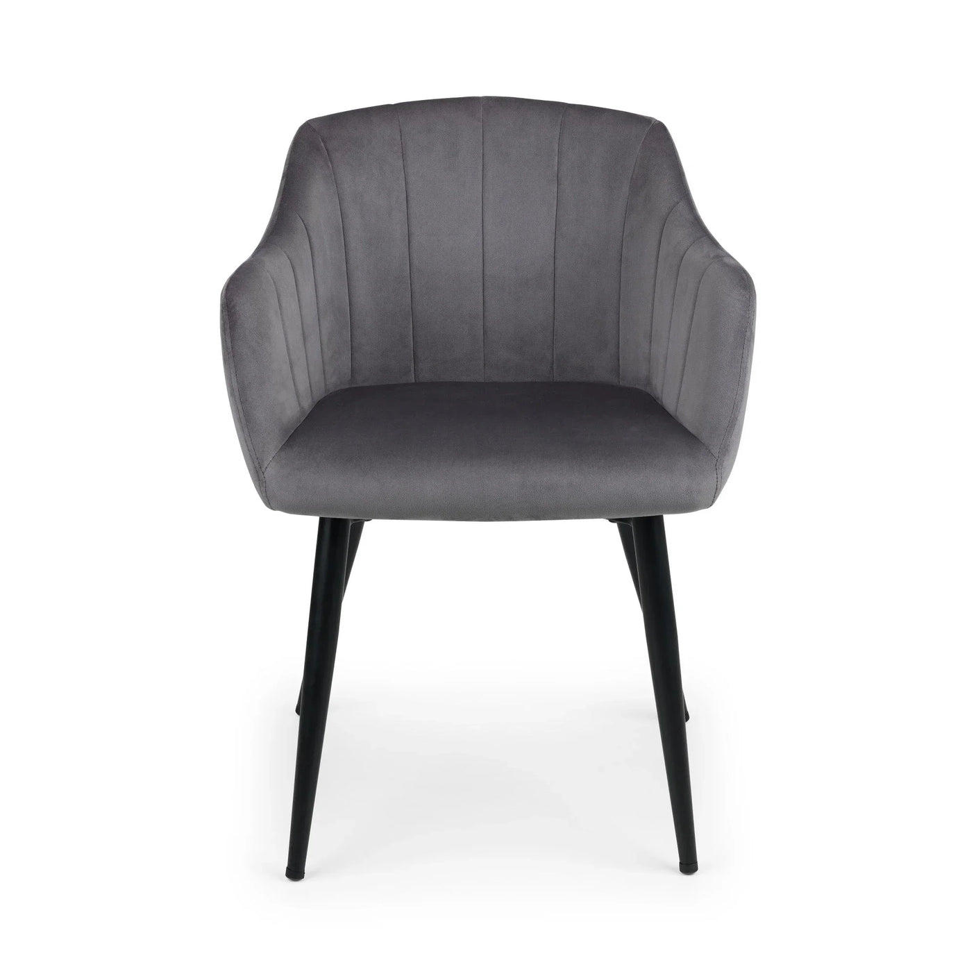 Hobart Scalloped Dining Chair (Set of 2) - Grey - HOB002