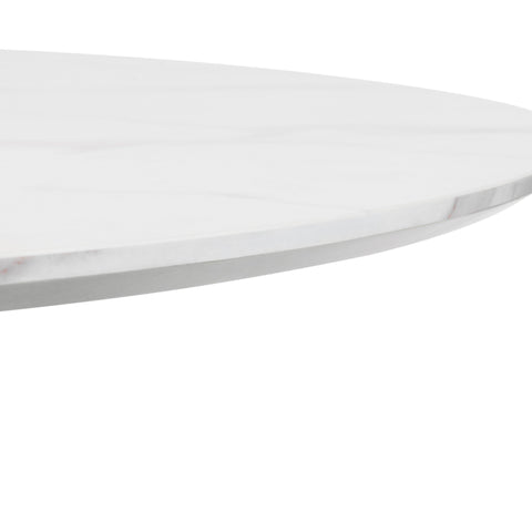 Holland Round Pedestal Table - Black and White - HOL001