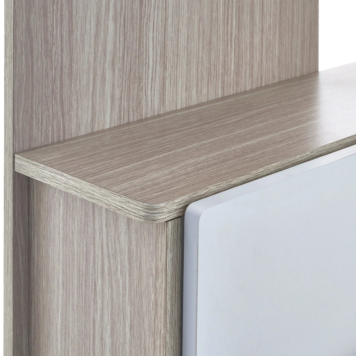 Horizon Bunk Bed - White and Light Brown - HOR201