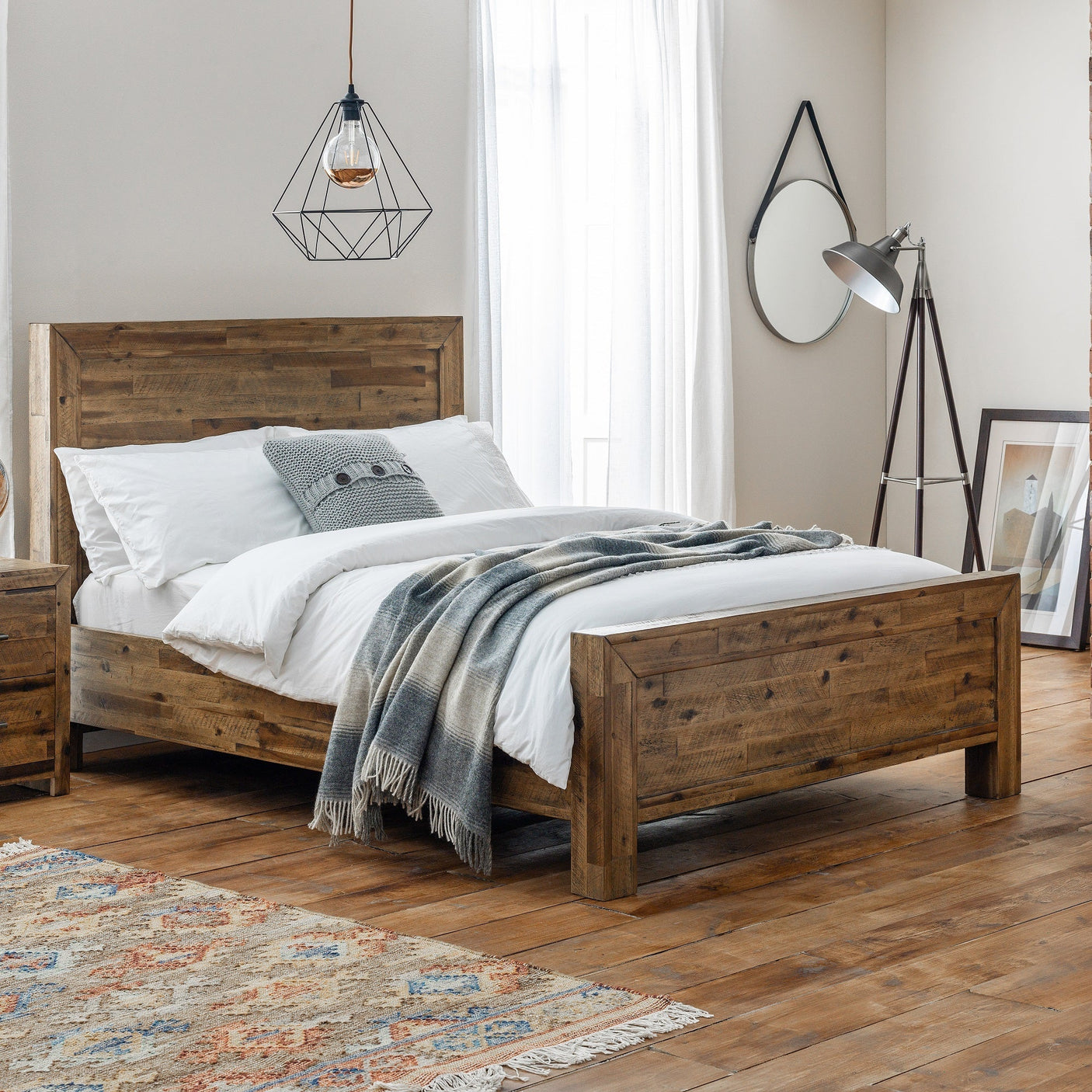 Hoxton Bed - Dark Brown / Double - HOX001