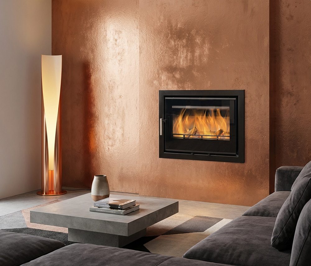 Mourne Eco Inset 700 woodburning stove with wide landscape glass | Home Centre Direct UK