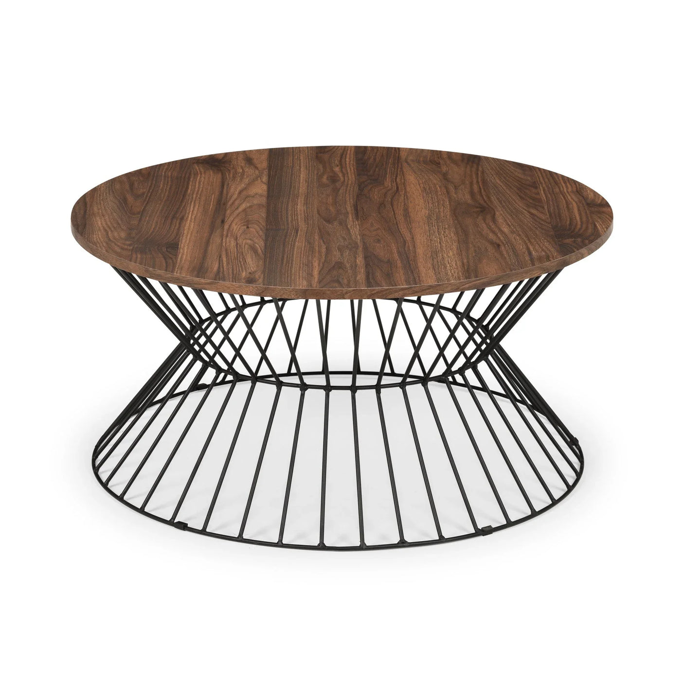 Jersey Round Wire Coffee Table - Light Brown - JER003