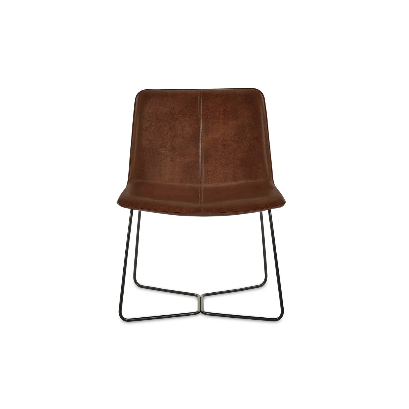 Joren PU Leather Accent Chair - Brown - Brown - JOR002