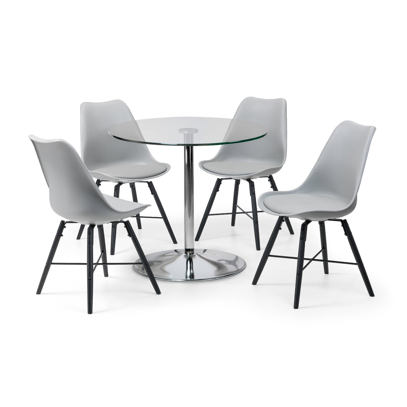 Kari Dining Chair (Set of 2) - Black - KAR101