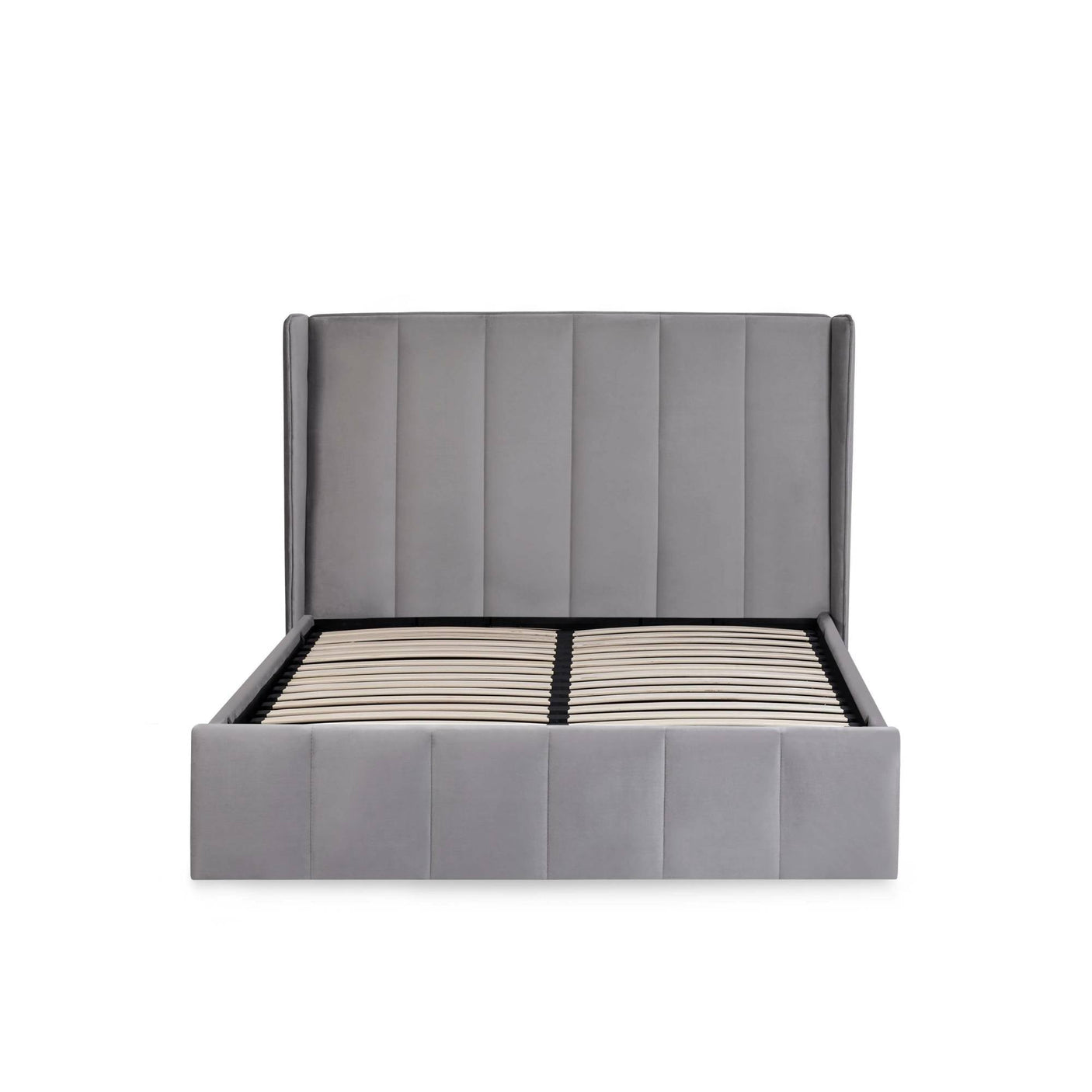 Katie Ottoman Storage Bed - Grey / 135cm - KAT301