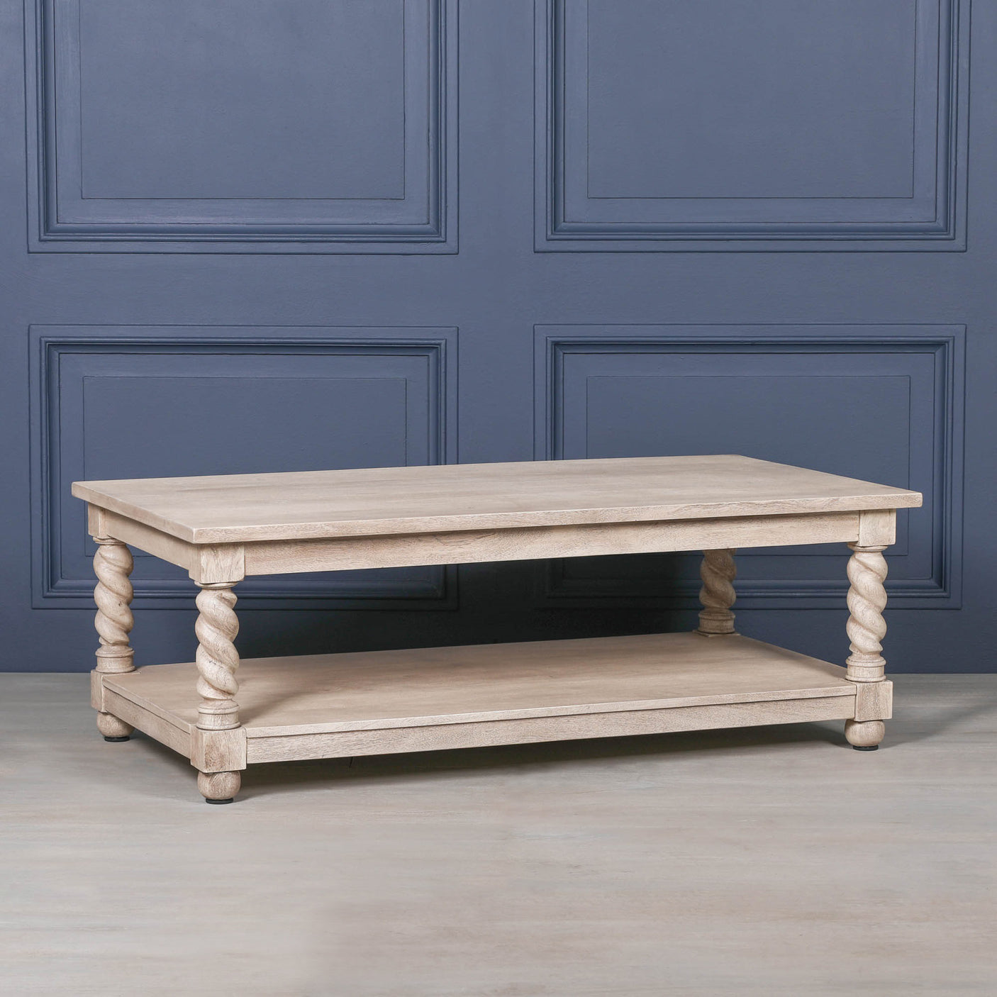 Acacia Twist Column Coffee Table