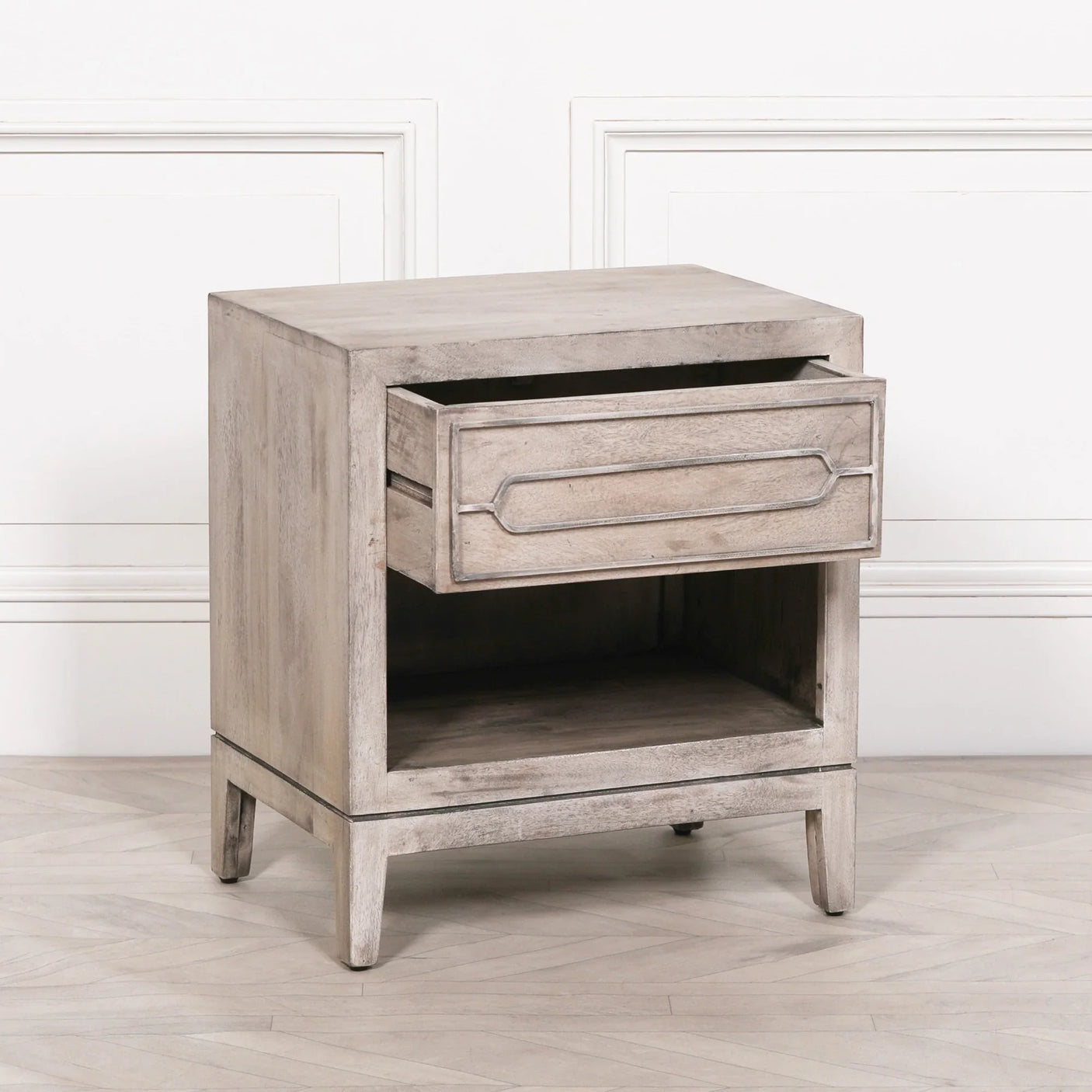 Wooden Bedside with Drawer