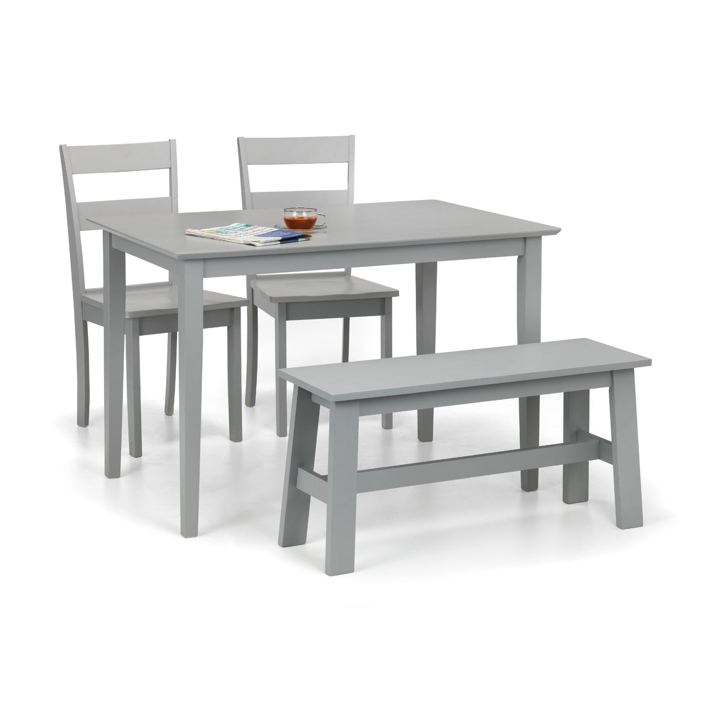 Kobe Compact Rectangular Table - Grey - KOB001