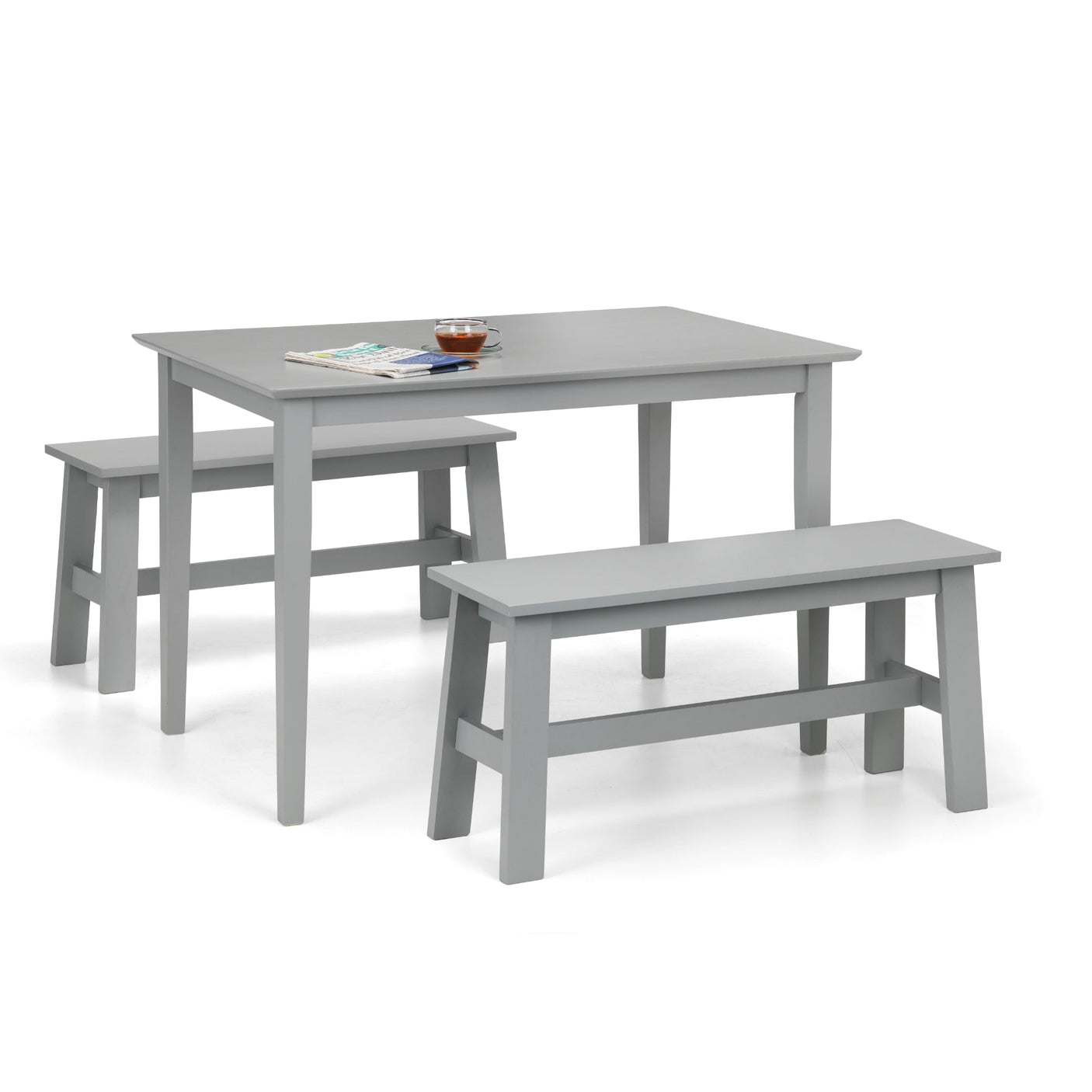 Kobe Compact Rectangular Table - Grey - KOB001