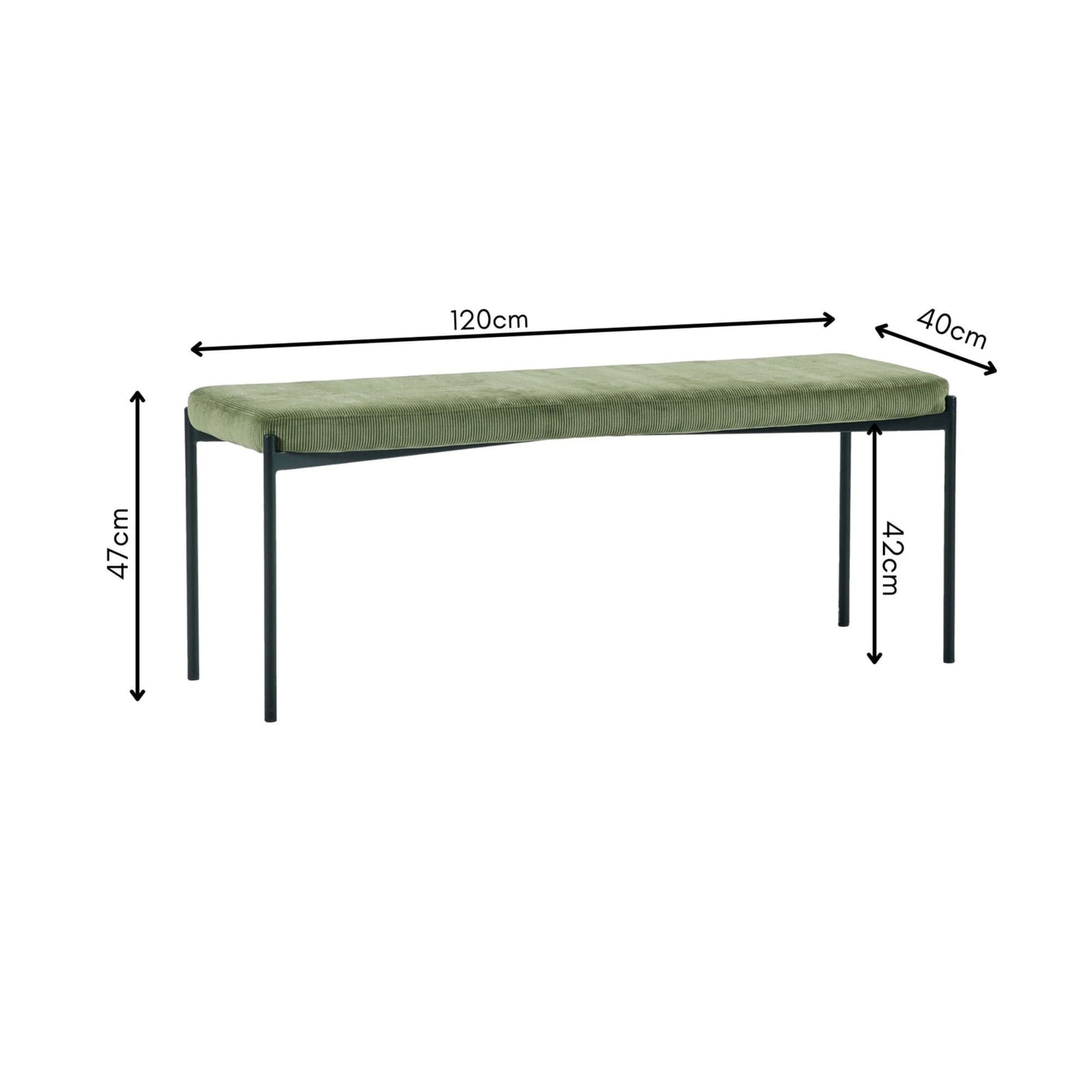 Leonie Bench - Green - LEO103