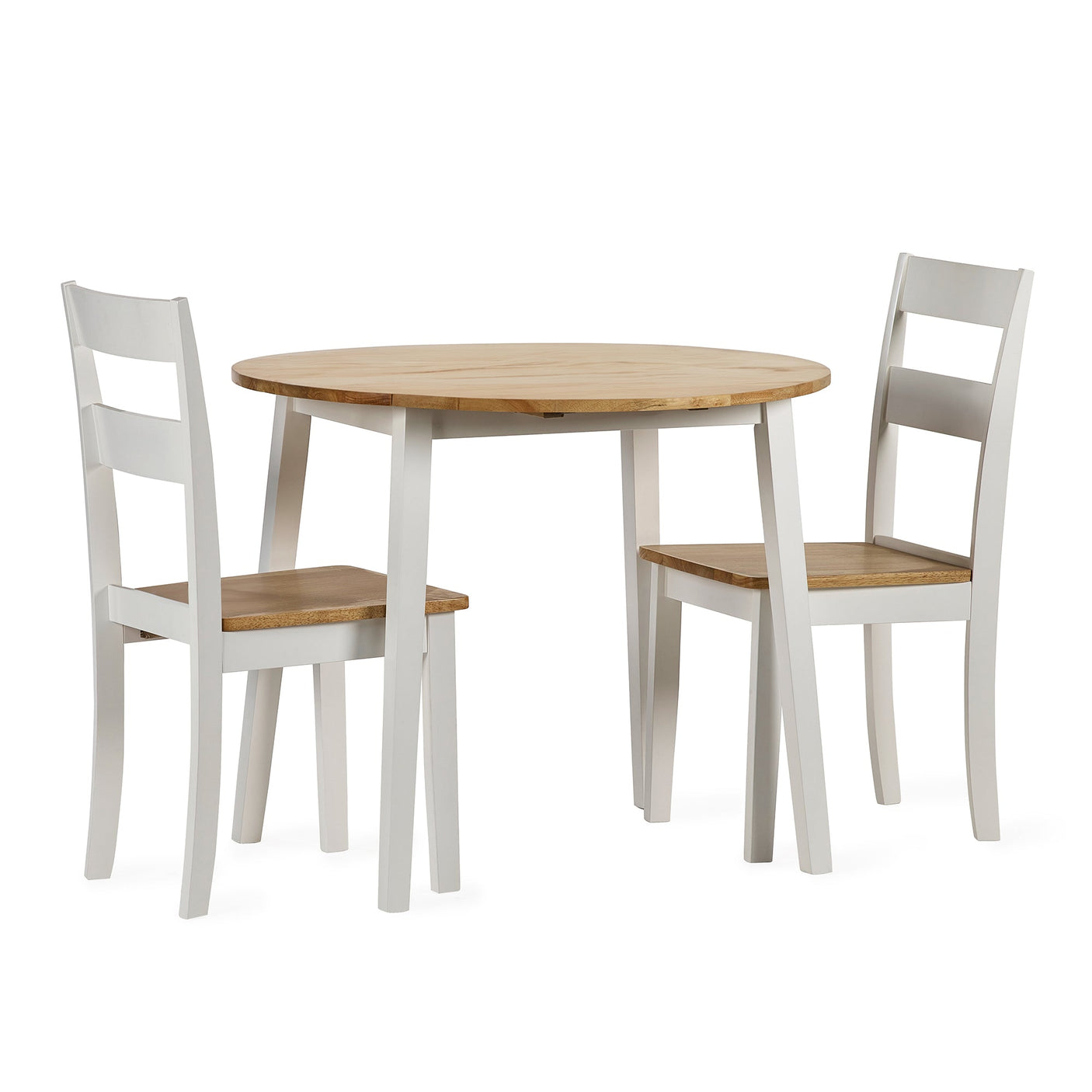 Linwood Dining Chair (Set of 2) - White and Light Brown - LIN022