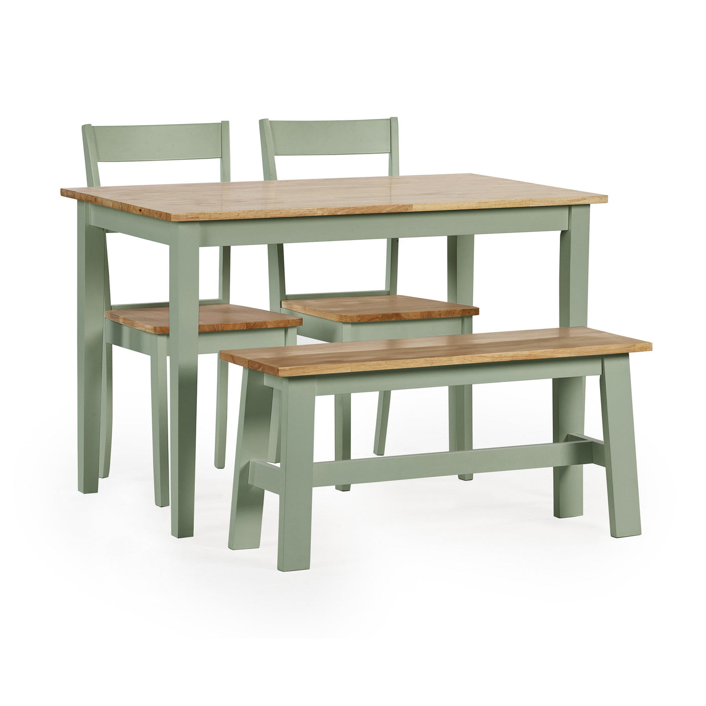 Linwood Dining Chair (Set of 2) - White and Light Brown - LIN022