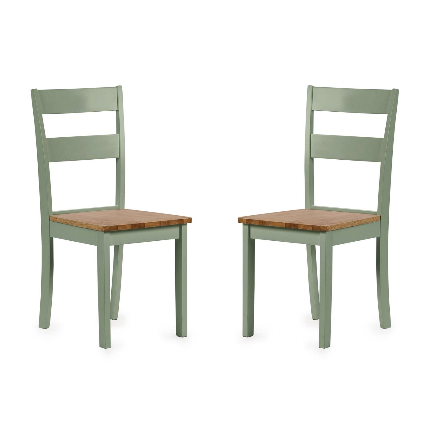 Linwood Dining Chair (Set of 2) - White and Light Brown - LIN022