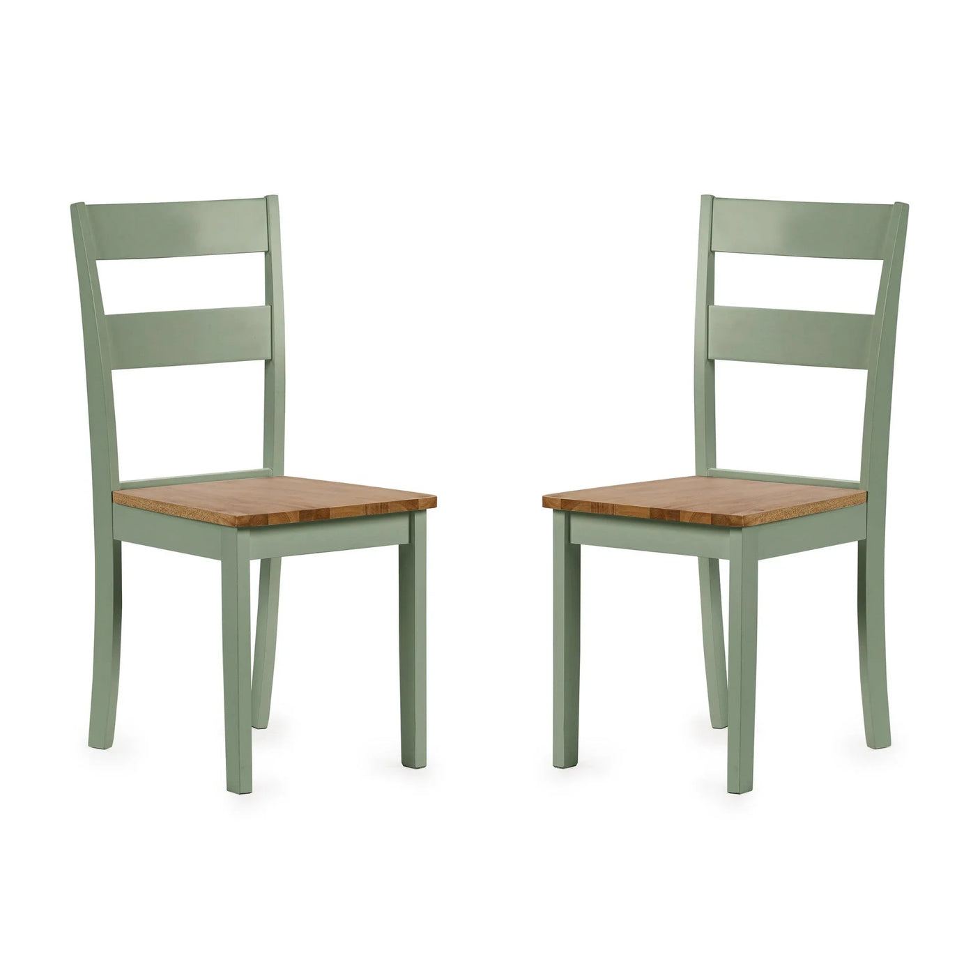 Linwood Dining Chair (Set of 2) - White and Light Brown - LIN022