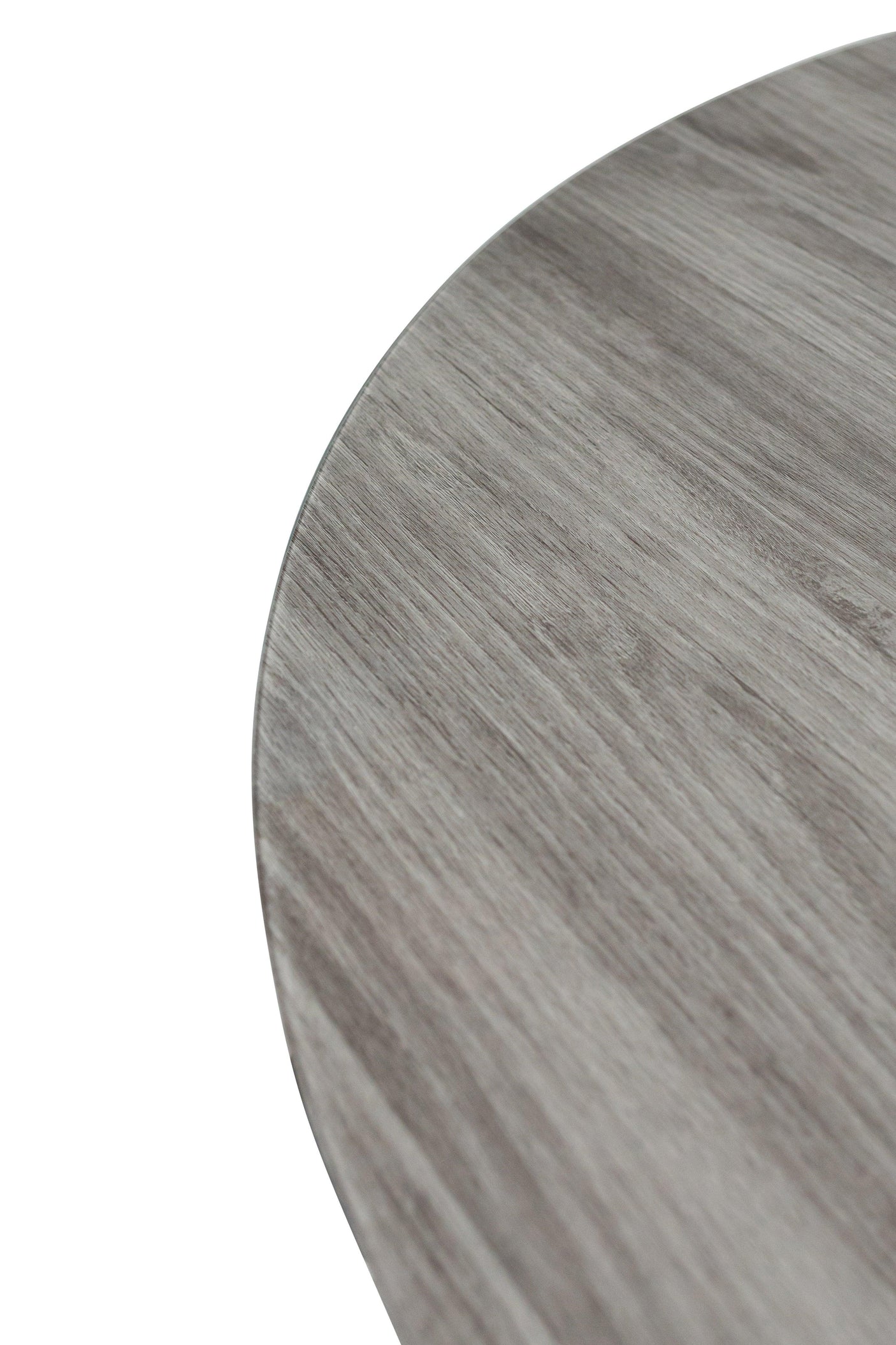 Round Grey Oak Dining Table - 1.07m Stylish Centrepiece for Dining Room