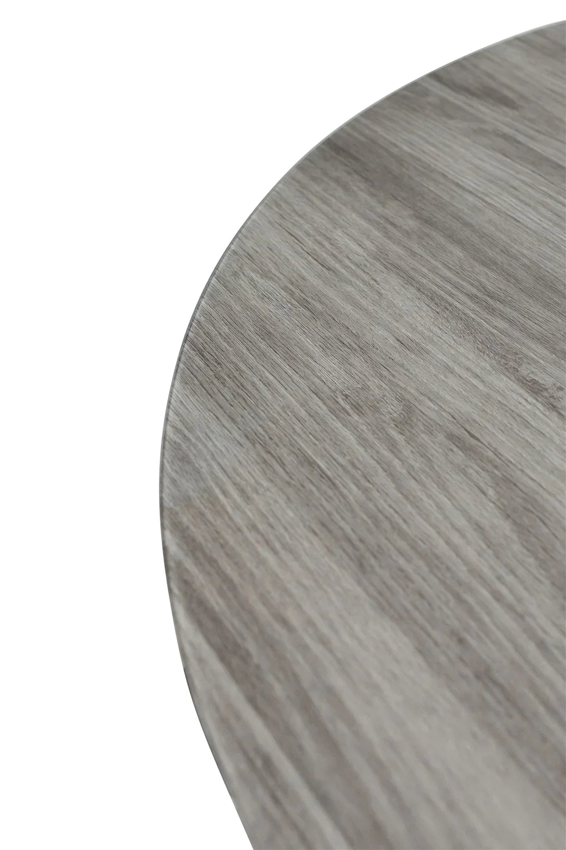 Round Grey Oak Dining Table - 1.07m Stylish Centrepiece for Dining Room