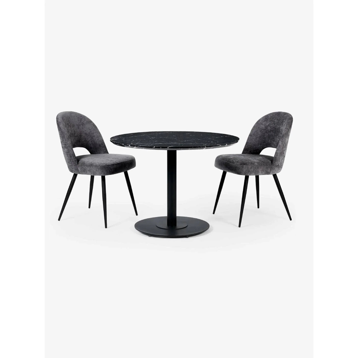 Luca Round Table - Black / 80cm - LUC302