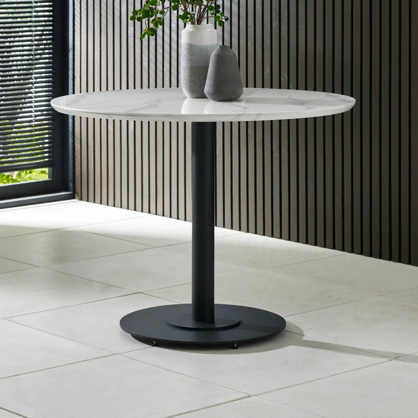 Luca Round Table - Black / 80cm - LUC302