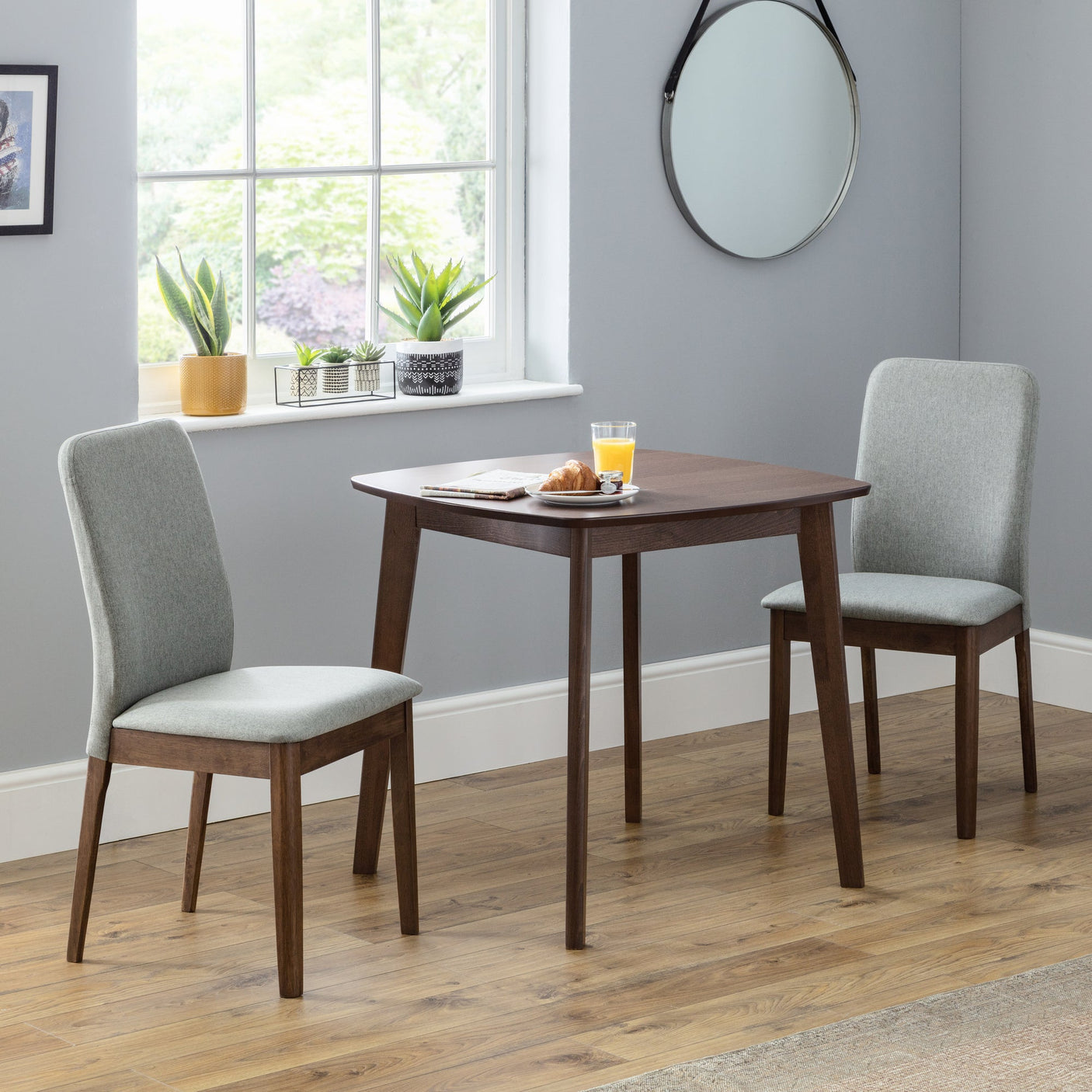 Lennox Square Table - Dark Brown - LEN001