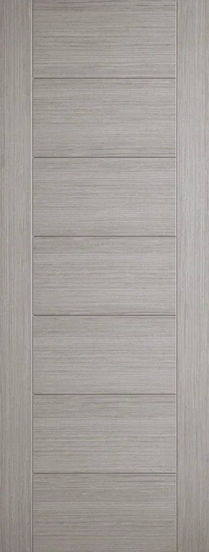 Light grey Hampshire door with horizontal panels and wood grain texture, front view