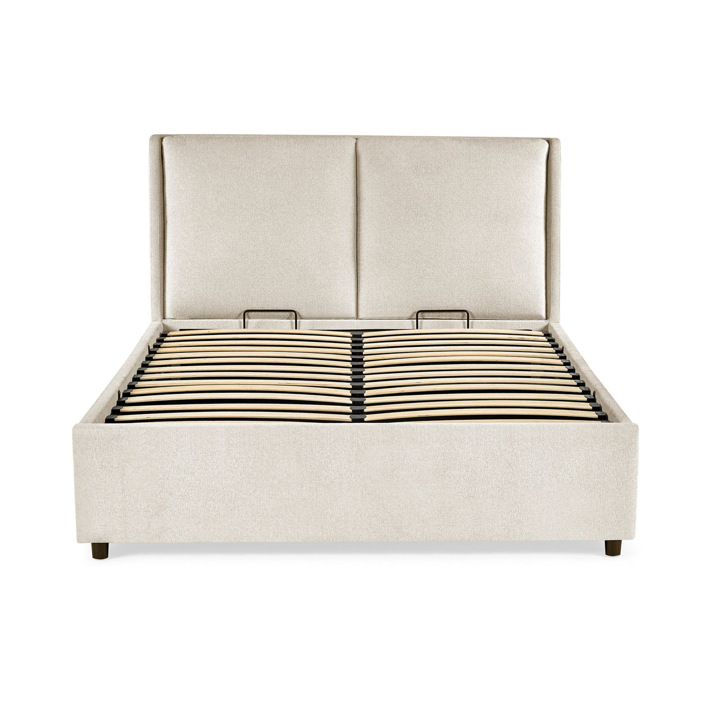 Maddock Ottoman Storage Bed - Beige / King - MAD002
