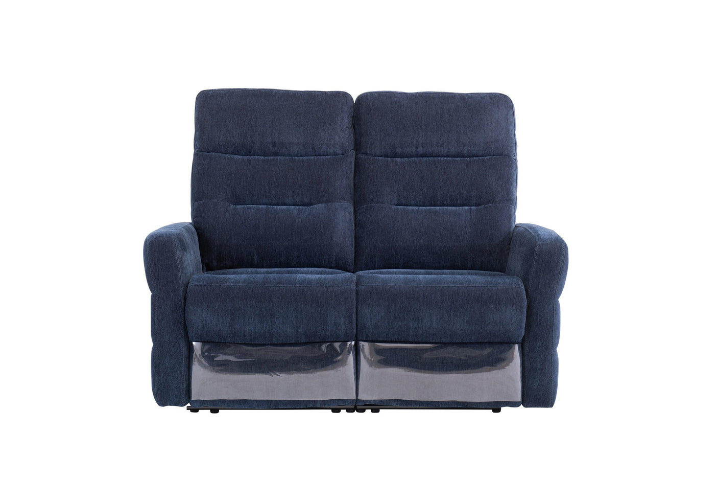 Blue Leather Electric 2-Seater Recliner Sofa for Ultimate Comfort