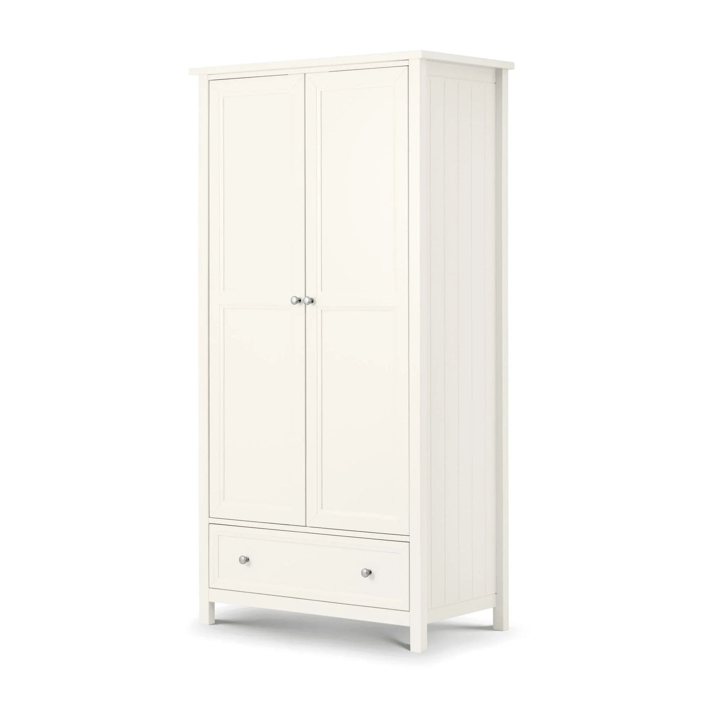 Maine 2 Door Combination Wardrobe - Grey - MAI006