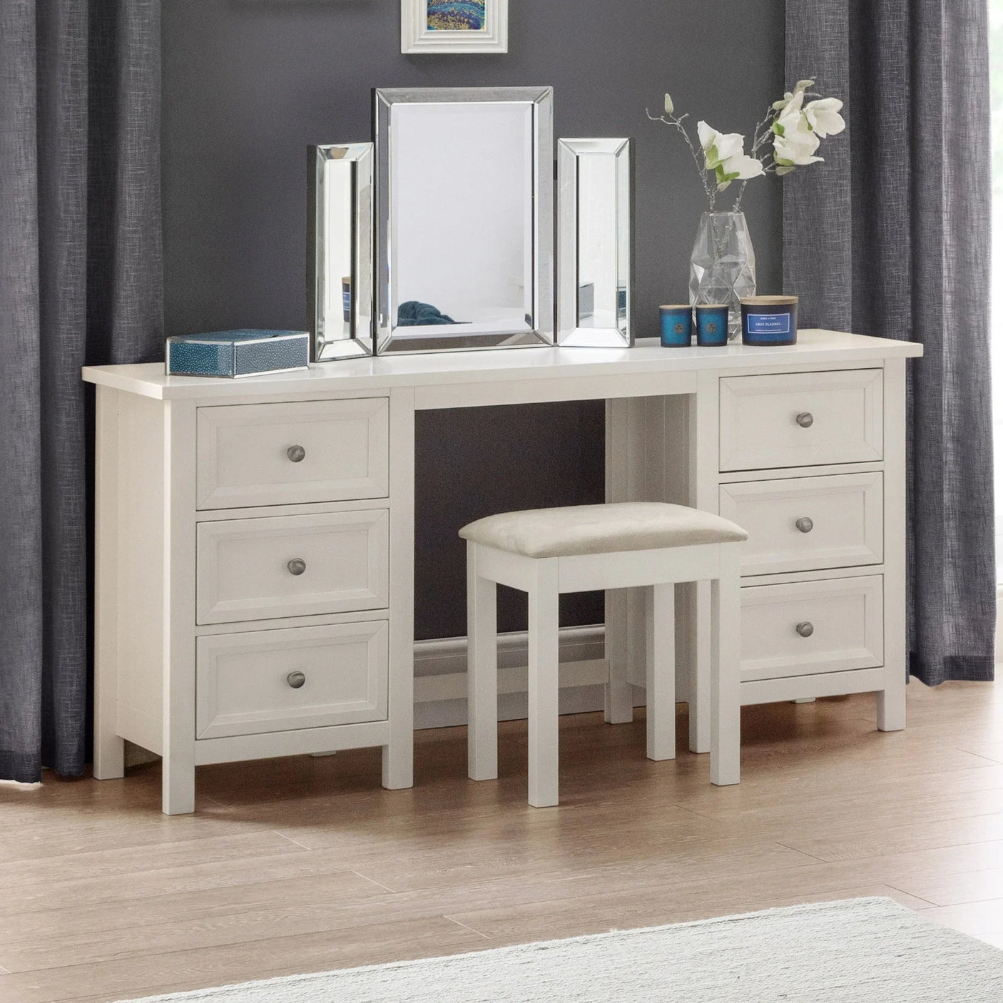 Maine Dressing Table - Grey - MAI011