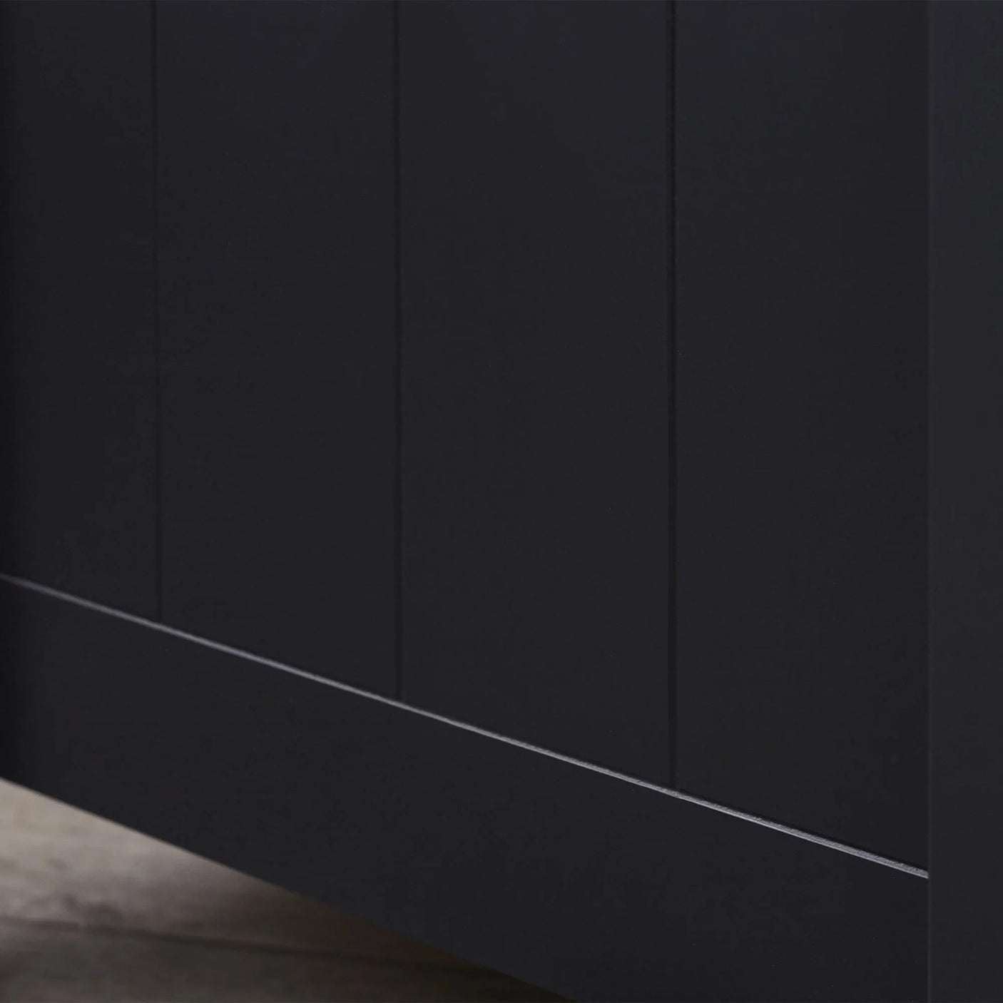 Maine 3 Drawer Bedside - Black - MAI151