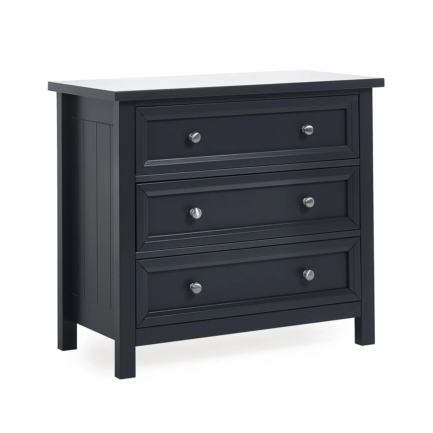 Maine 3 Drawer Wide Chest - Grey - MAI002