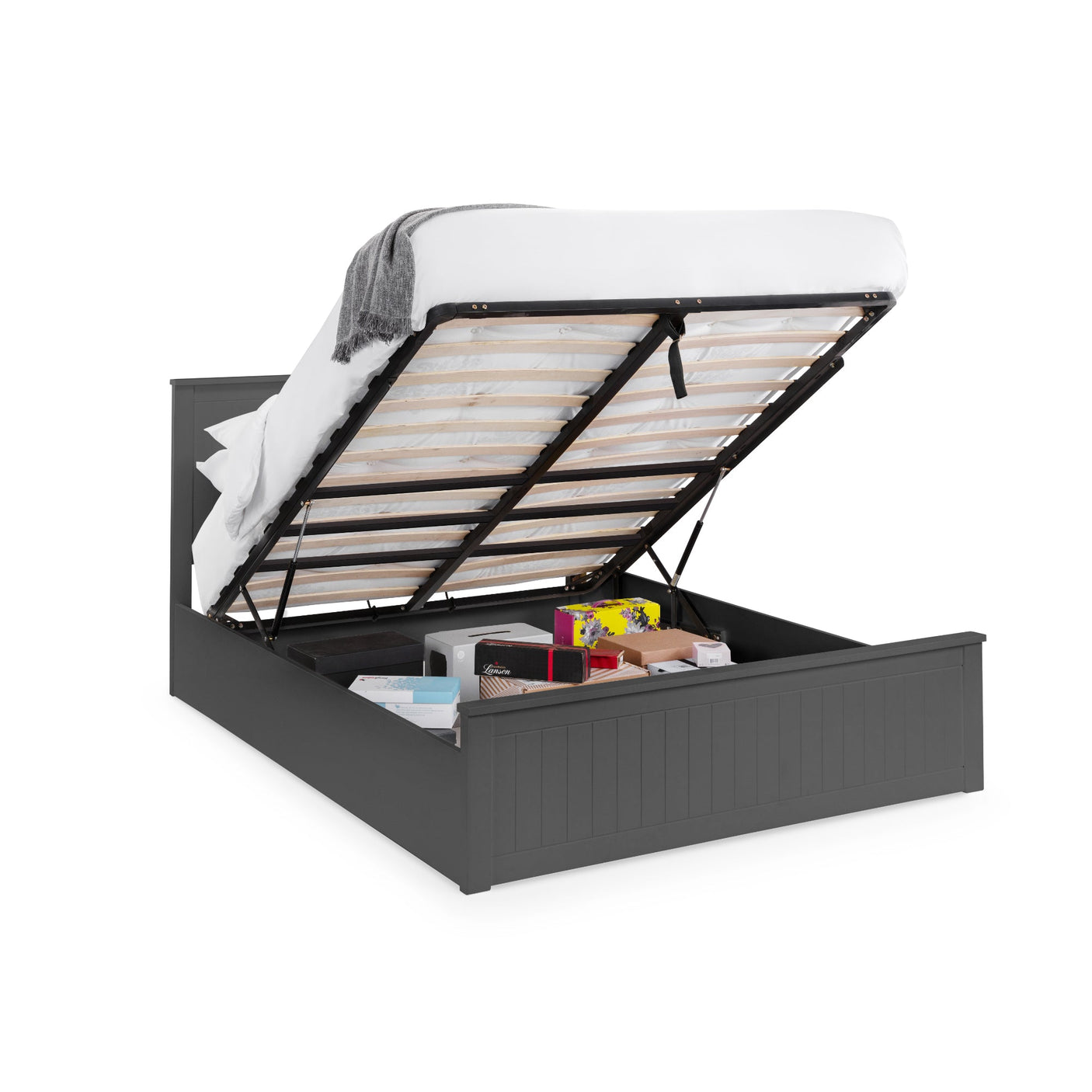 Maine Ottoman Bed - Grey / Double - MAI017