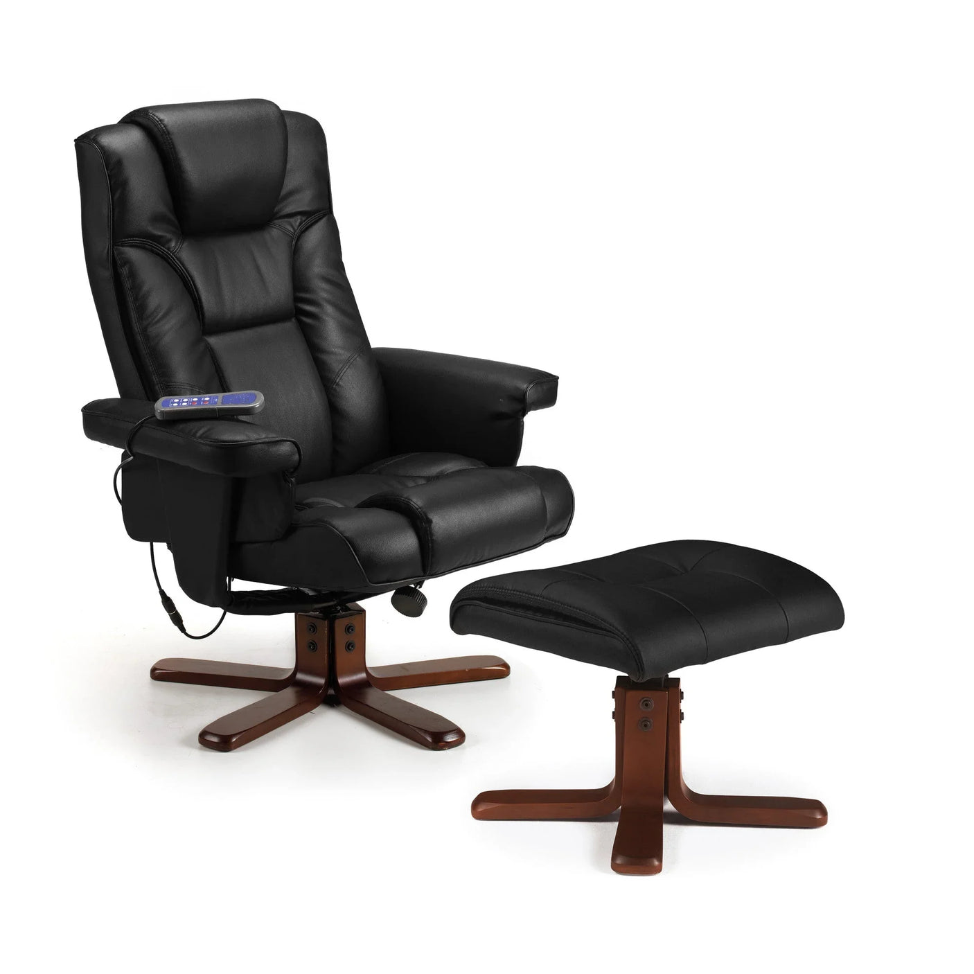 Malmo Massage Recliner And Stool - Brown - MAL005