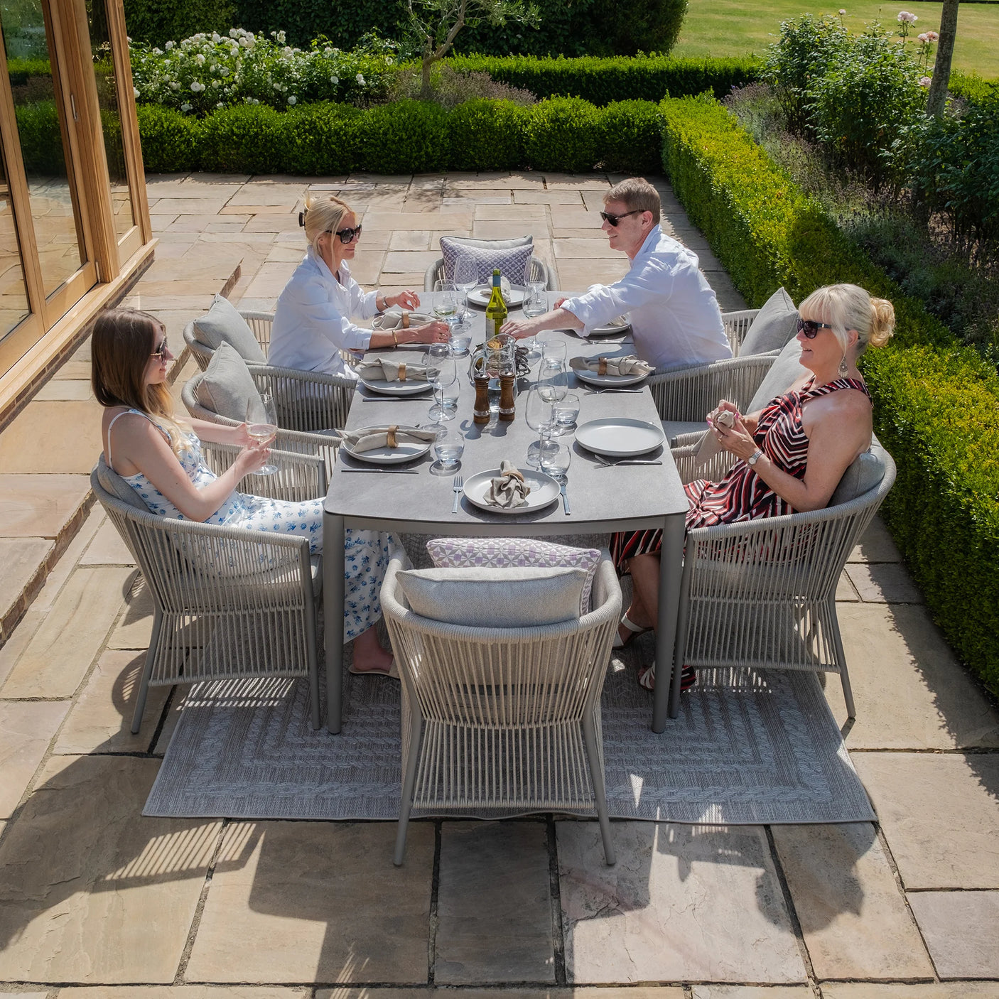 Maldives 8 Seat Rectangular Dining Set