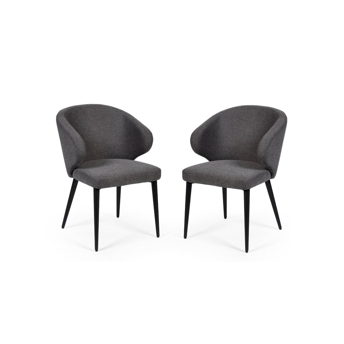 Marcus Dining Chair (Set of 2) - Dark Grey - MAR105