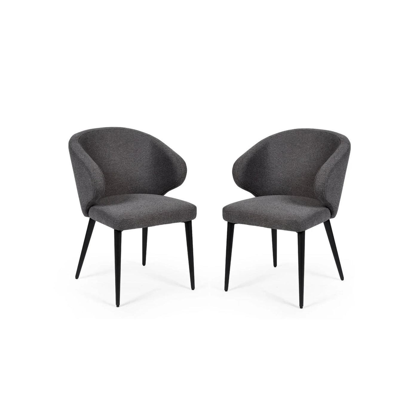Marcus Dining Chair (Set of 2) - Dark Grey - MAR105