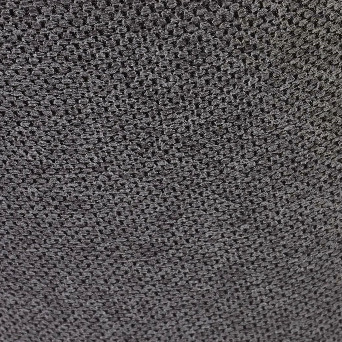 Close-up of charcoal grey woven fabric texture for sofa upholstery