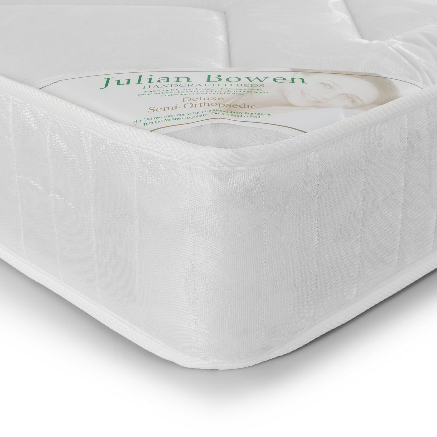 Deluxe Semi-Orthopaedic Mattress - White / Single - MAT007