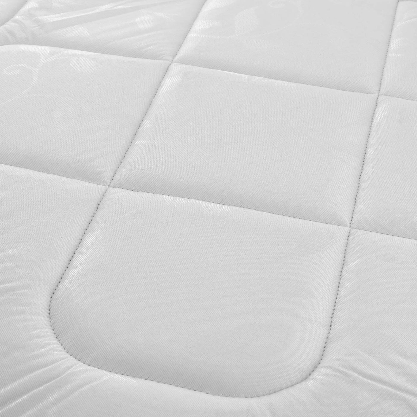 Premier 135cm mattress close-up showing quilted fabric and stitched panel design