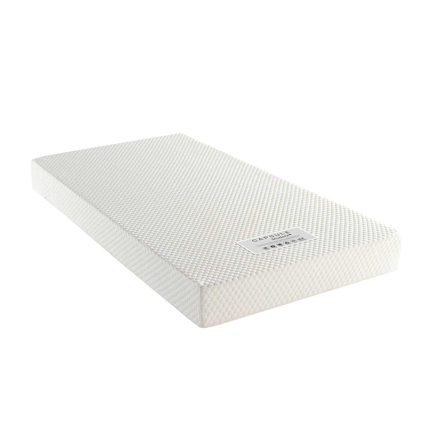 Capsule Student Mattress - White / Single - MAT090