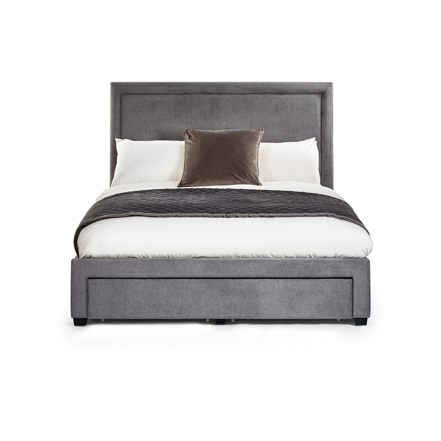 Mayfair 4 Drawer Storage Bed - Grey / Double - MAY001