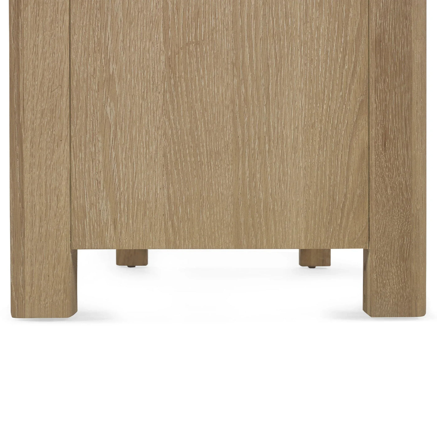 Memphis Limed Oak 6 Drawer Wide Chest - Light Brown - MEM006