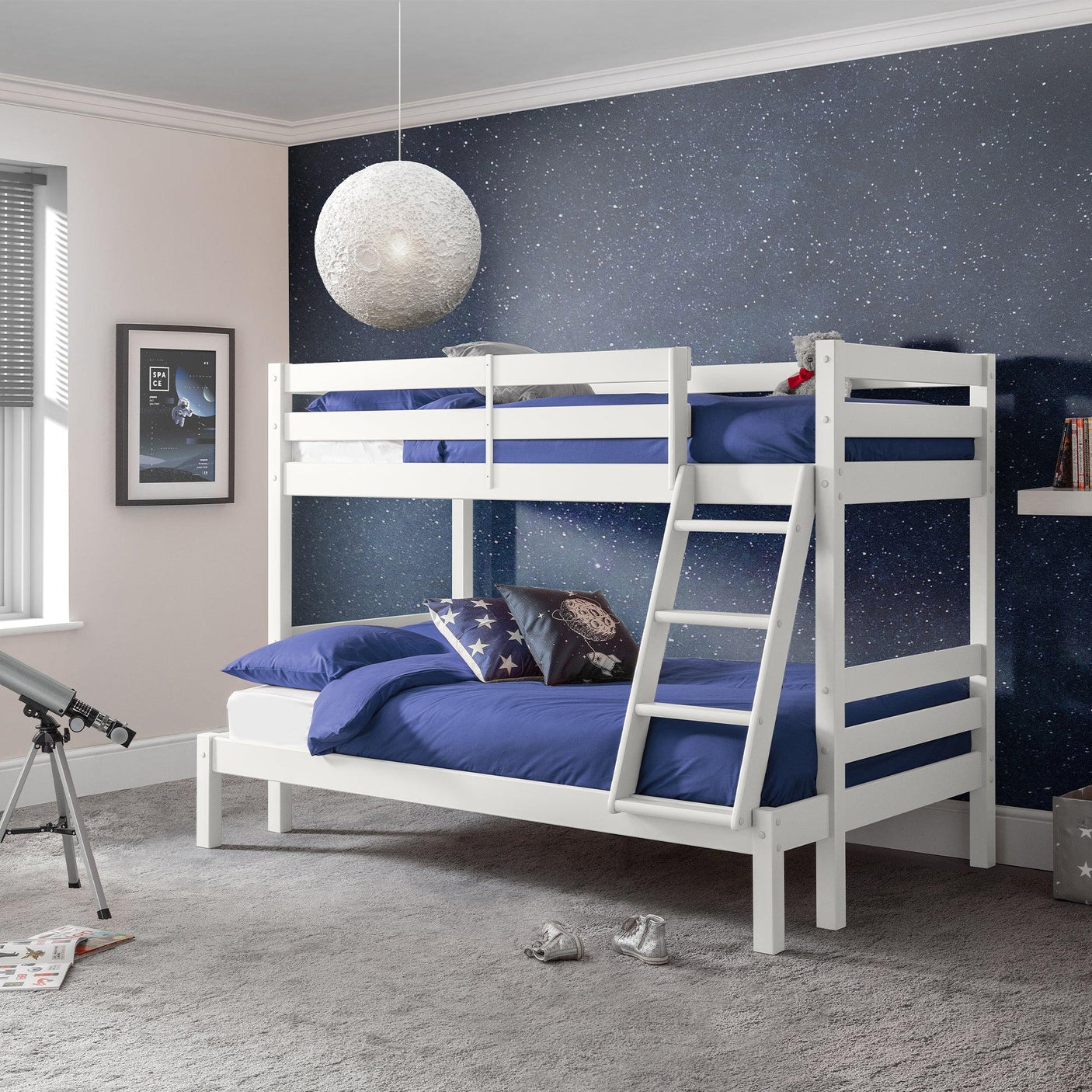 Merlin Triple Sleeper Bunk - White - MER001