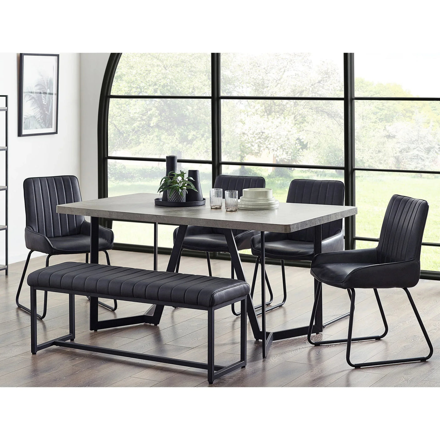 Miller Dining Table - Grey - MIL051